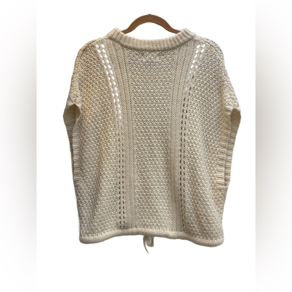 Universal Thread Cream Cable Knit Sweater Vest Poncho, Sleeveless, Size Medium ✨ - Picture 4 of 8